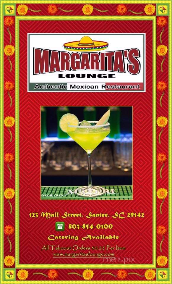 Margarita's Lounge - Santee, SC menu_pic