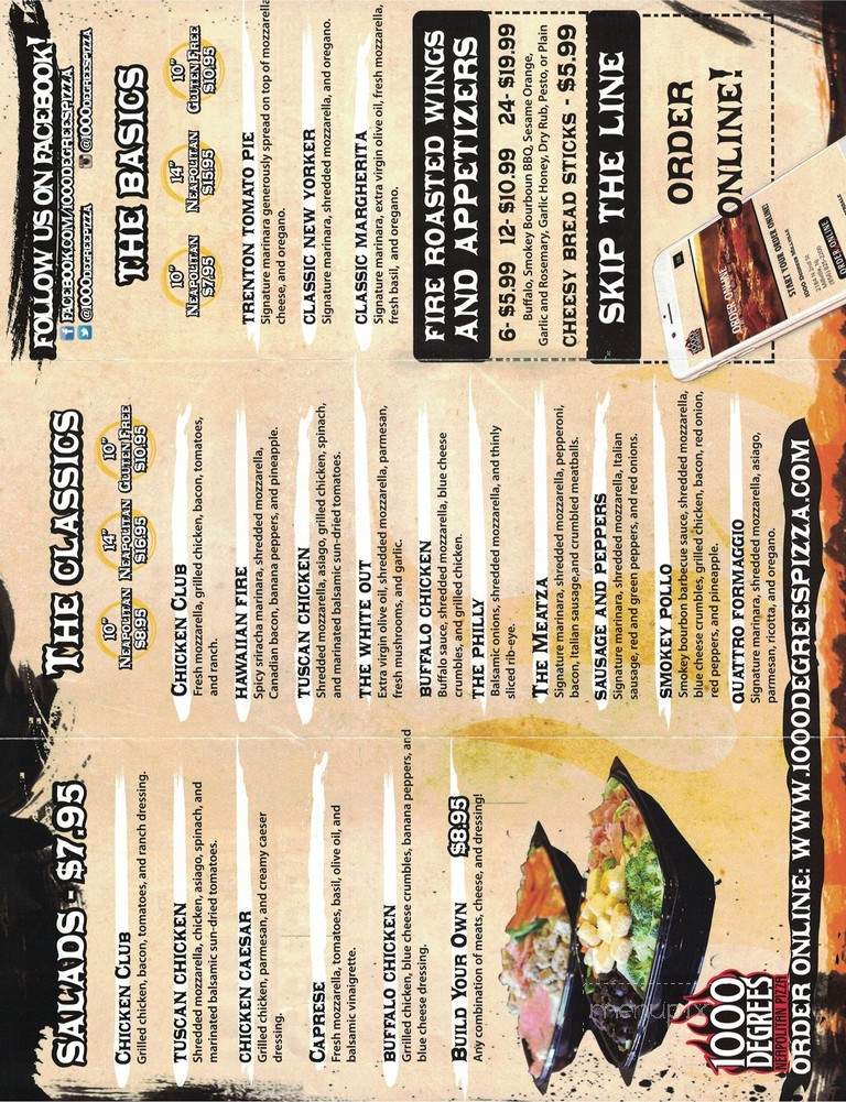 1000 Degrees Neapolitan Pizzeria - North Miami, FL menu_pic
