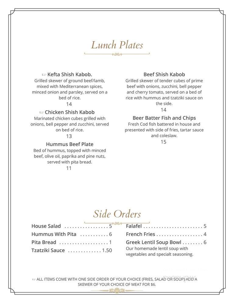 Hapy - Pismo Beach, CA menu_pic