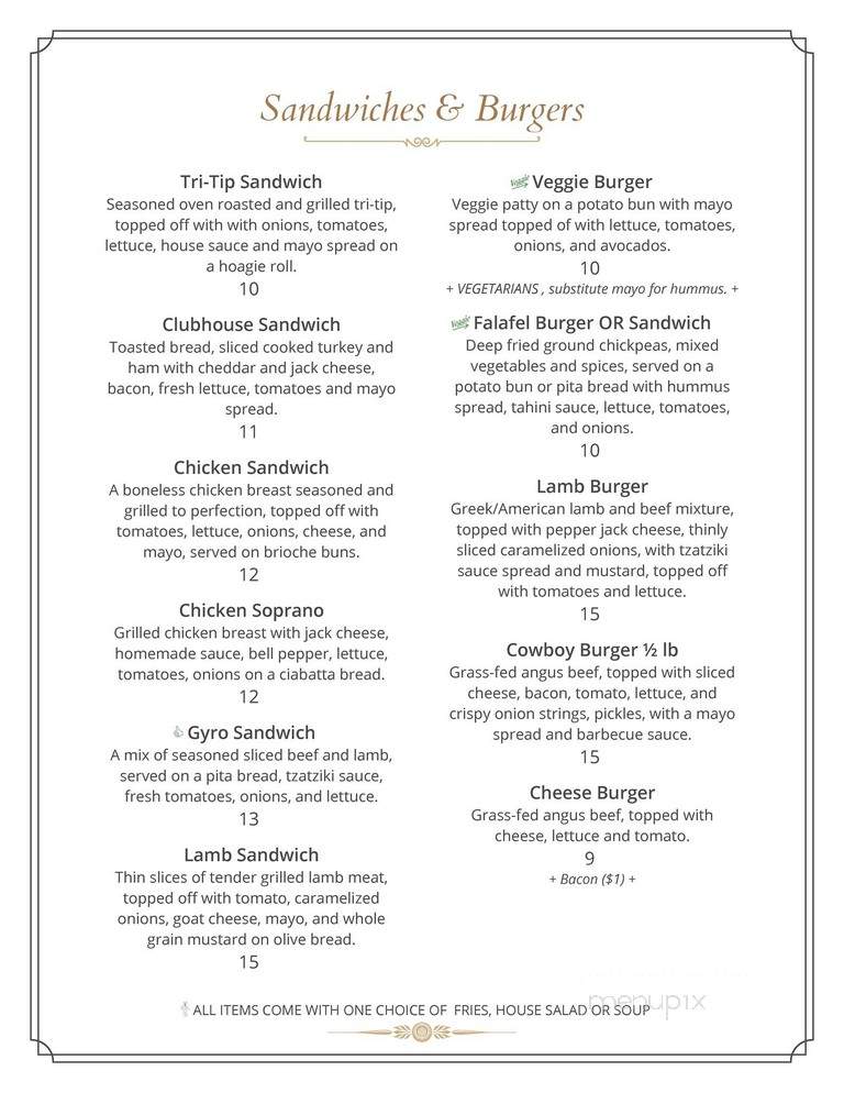 Hapy - Pismo Beach, CA menu_pic