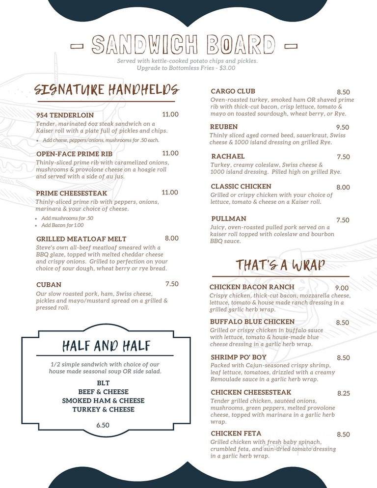 The Nickle Plate Bar & Grill - Elysburg, PA menu_pic