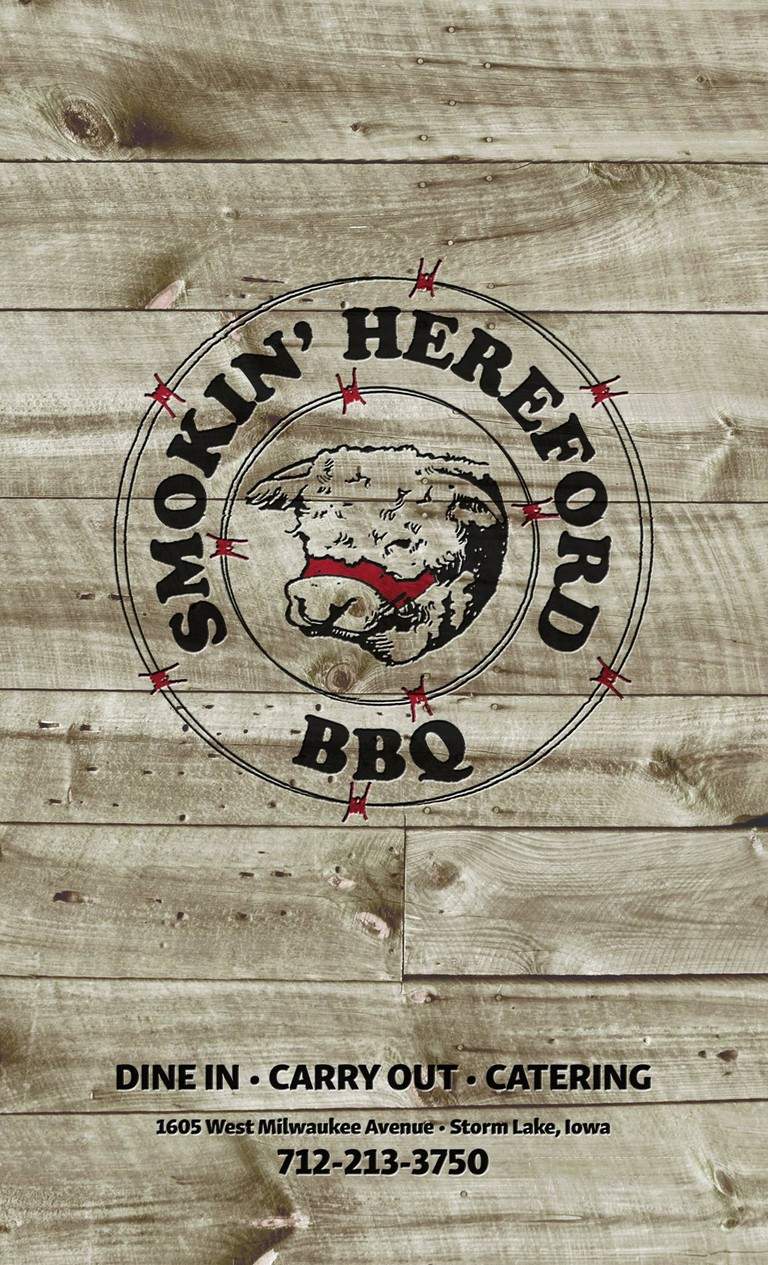 Smokin' Hereford BBQ - Storm Lake, IA menu_pic
