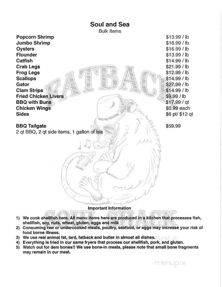 Fatback Soul Shack - Christiansburg, VA menu_pic