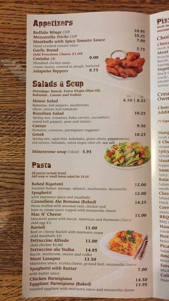Baiano Pizzeria - San Francisco, CA menu_pic