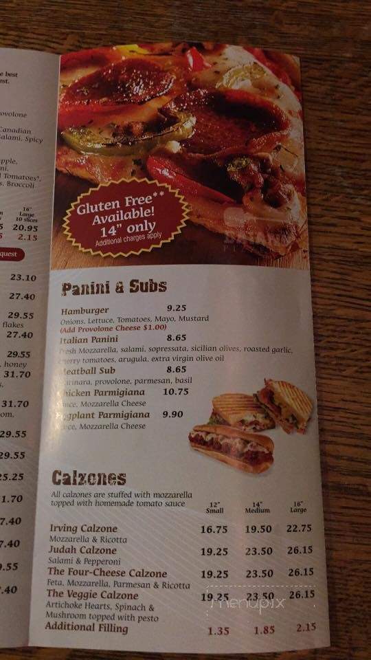Baiano Pizzeria - San Francisco, CA menu_pic