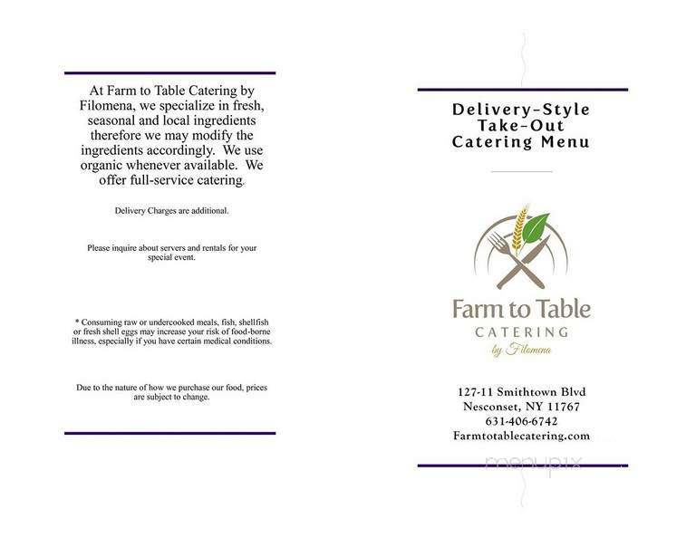 Farm To Table Catering By Filomena - Nesconset, NY