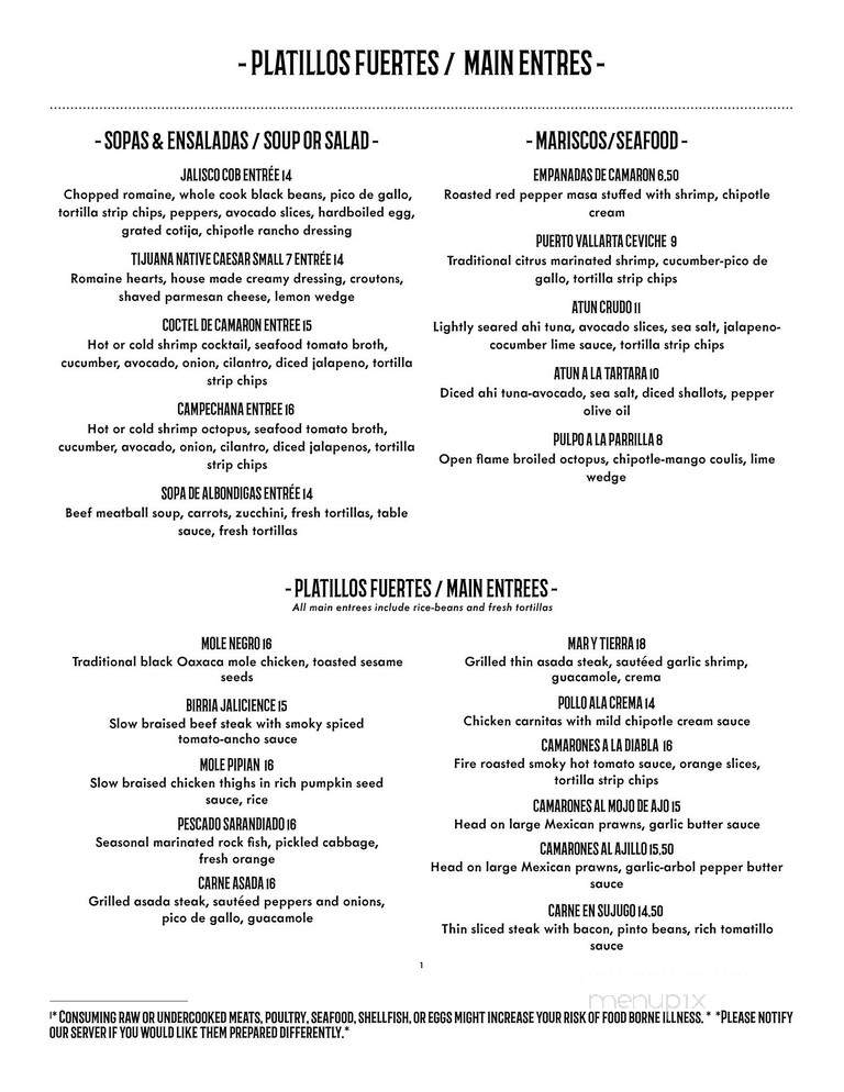 Roslyn Mexican Grill - Roslyn, WA menu_pic
