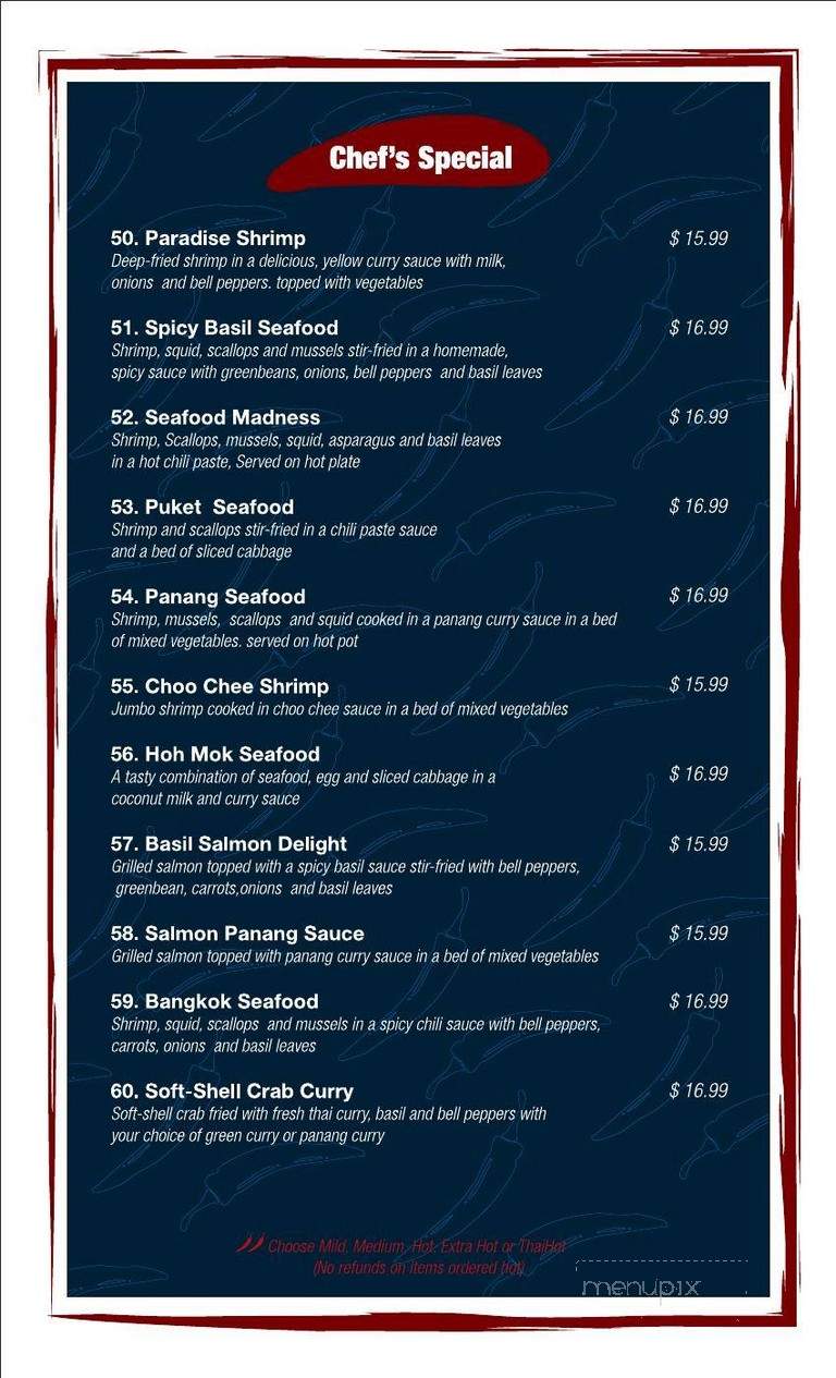 Zapp Thai Restaurant - Greenfield, IN menu_pic