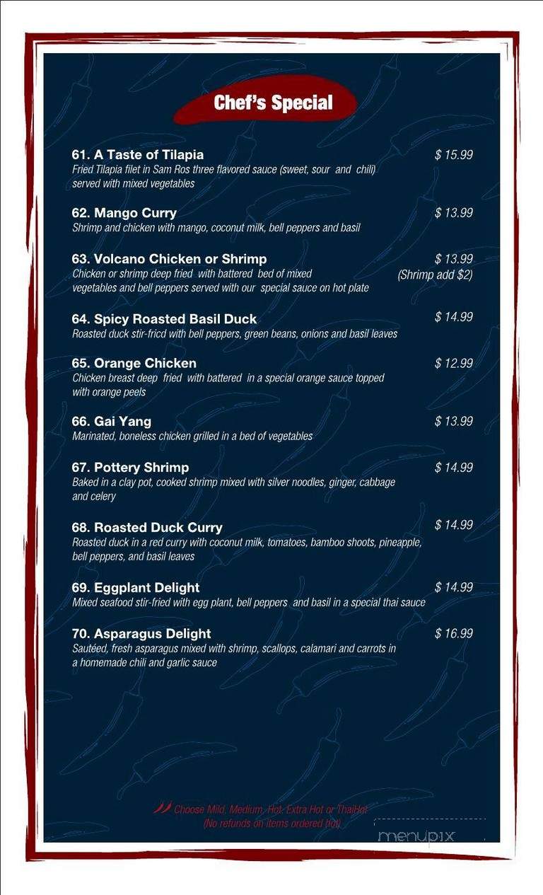 Zapp Thai Restaurant - Greenfield, IN menu_pic
