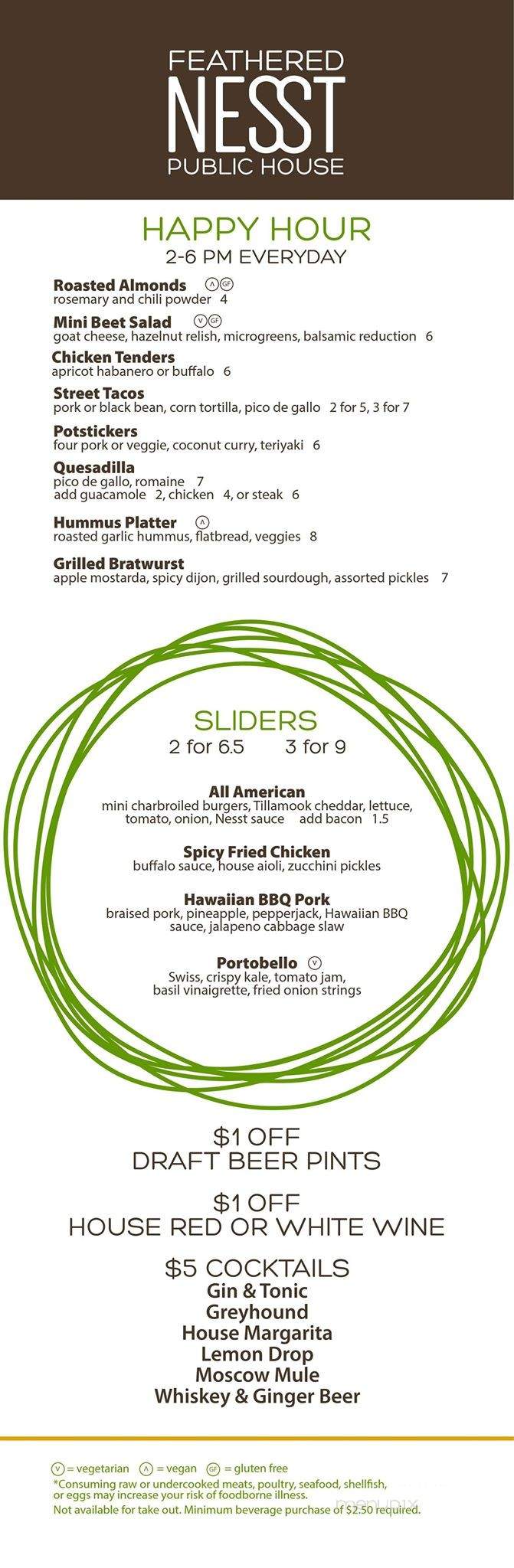 Feathered Nesst - Portland, OR menu_pic