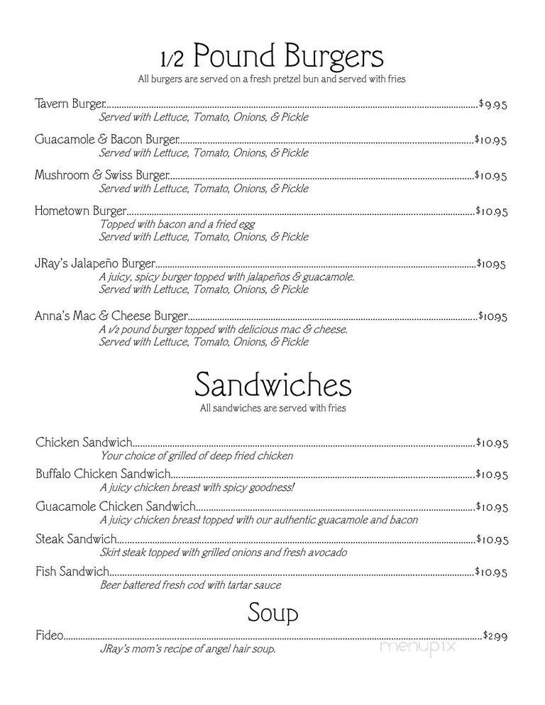 Tortuga's Bar & Grill - Mendota, IL menu_pic