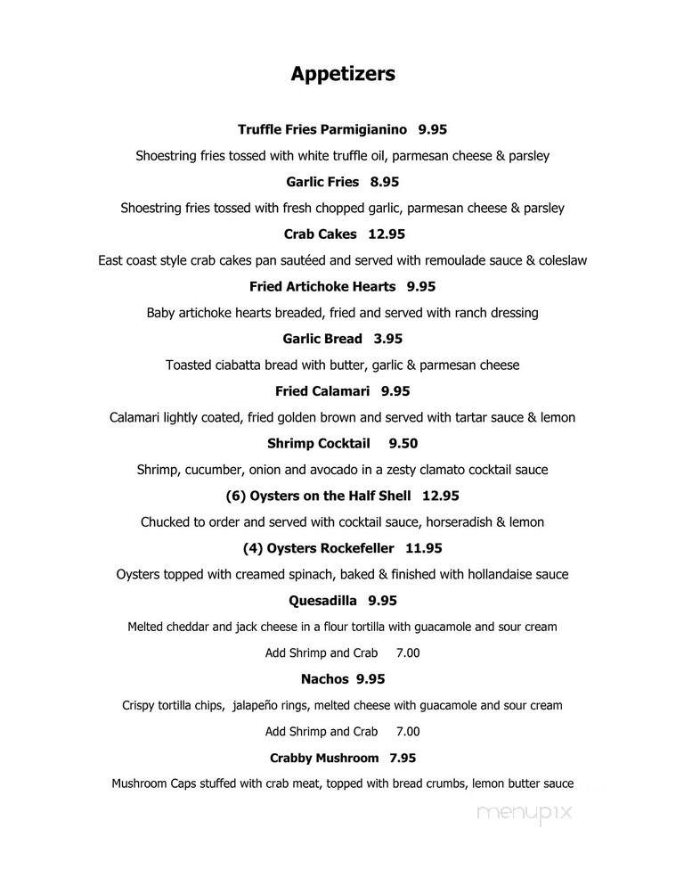 Crab House - Monterey, CA menu_pic