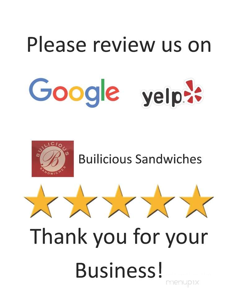 Builicious Sandwiches - Portland, OR menu_pic