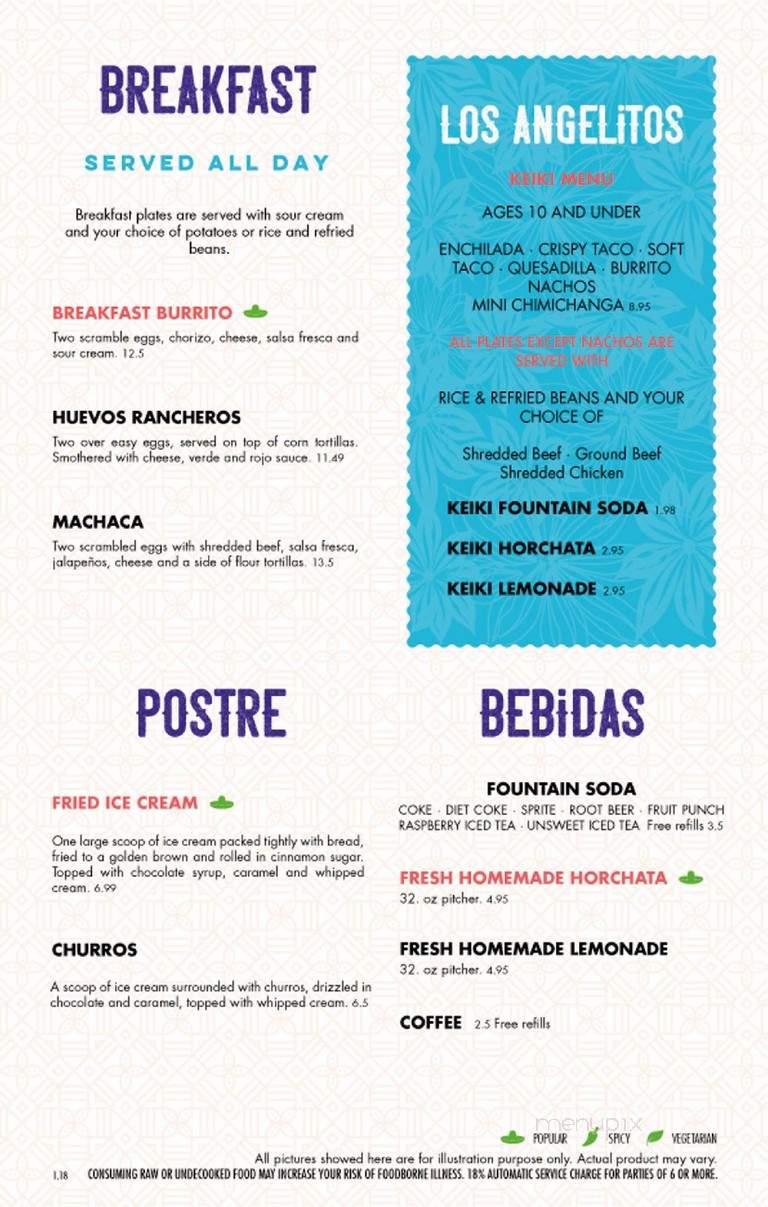 Mexico Fiesta - Honolulu, HI menu_pic