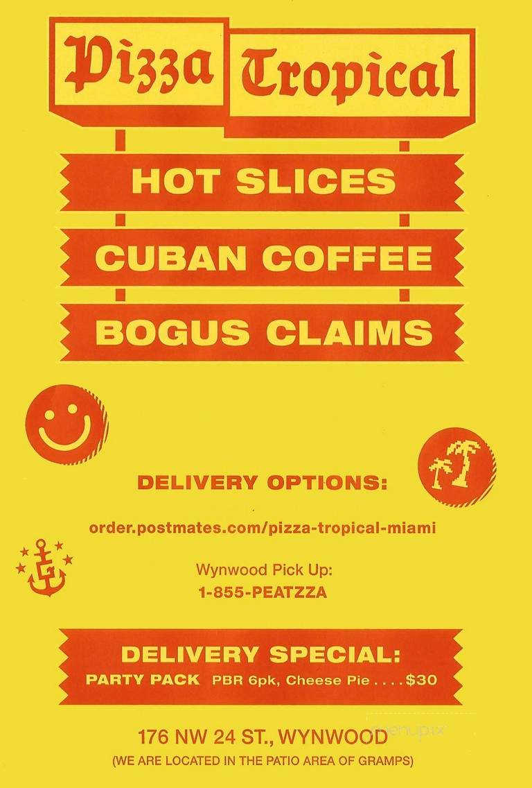 Pizza Vice - Miami, FL menu_pic