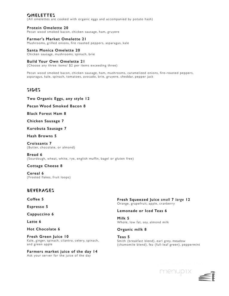 ONYX Rooftop Bar - Santa Monica, CA menu_pic