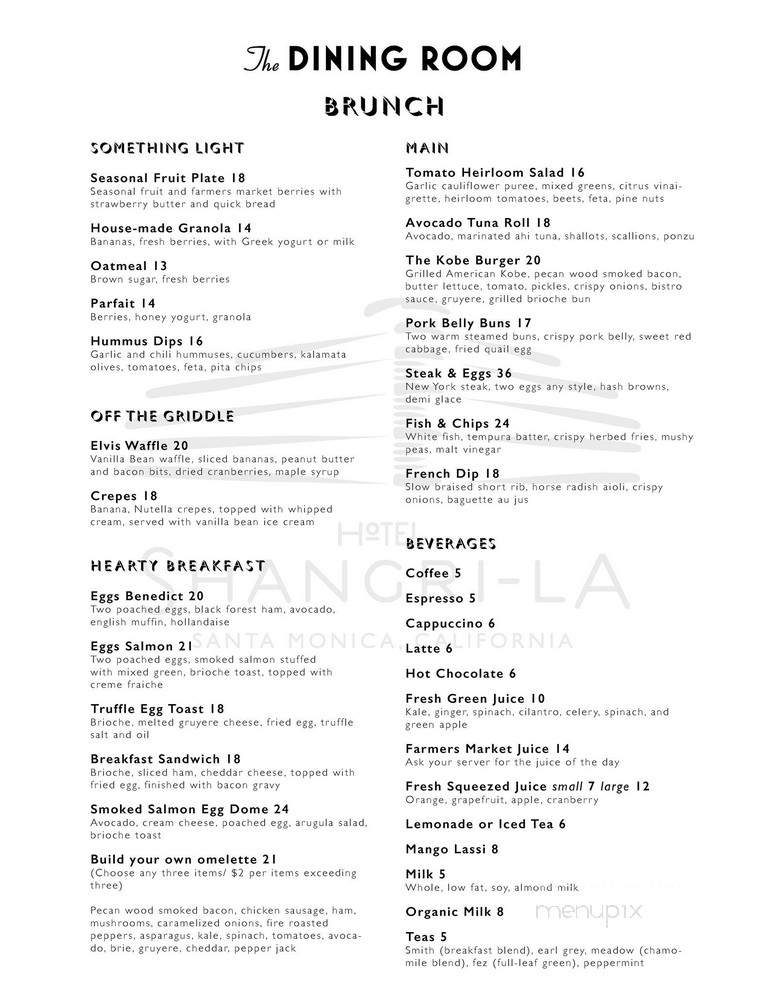 ONYX Rooftop Bar - Santa Monica, CA menu_pic