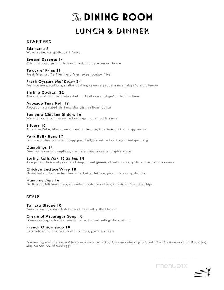 ONYX Rooftop Bar - Santa Monica, CA menu_pic