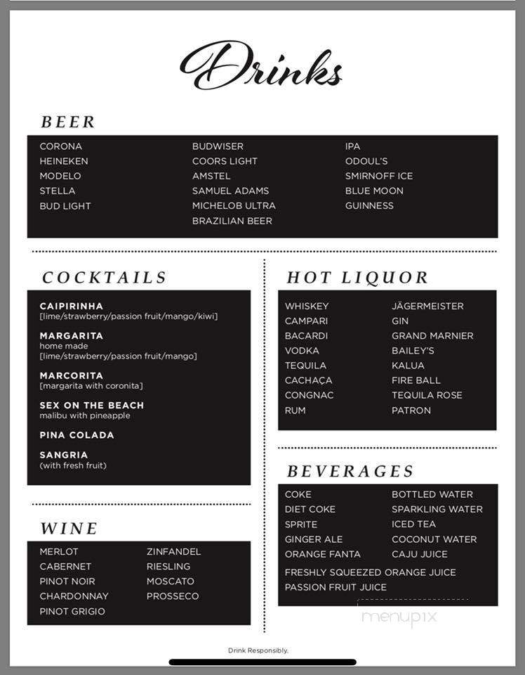 Mineiros Bar and Steakhouse - Rockland, MA menu_pic