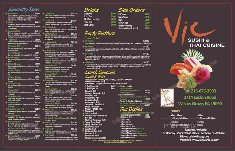Lasaka Grille & Sushi - Willow Grove, PA menu_pic