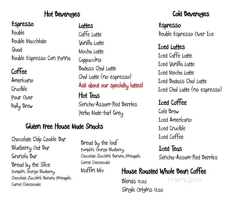 Industrial Grind Coffee - San Diego, CA menu_pic