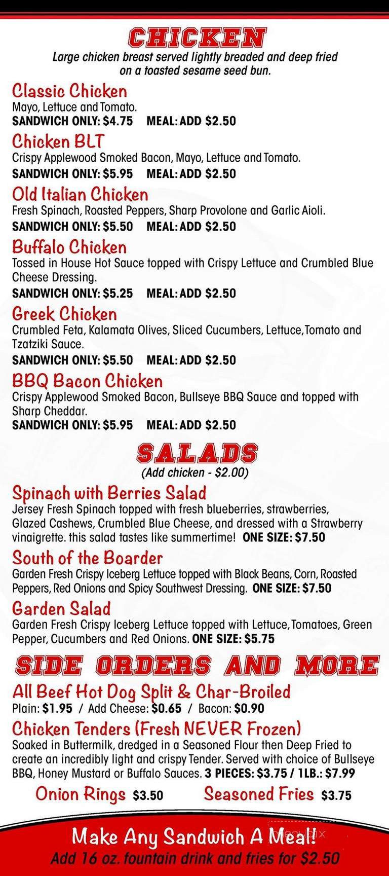Augies Burgers - Wildwood, NJ menu_pic