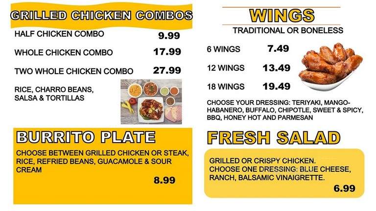 El Pollo Ranchero - Mount Pleasant, TX menu_pic