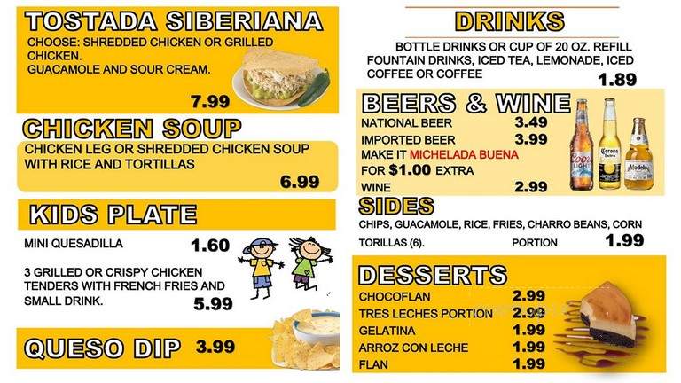 El Pollo Ranchero - Mount Pleasant, TX menu_pic