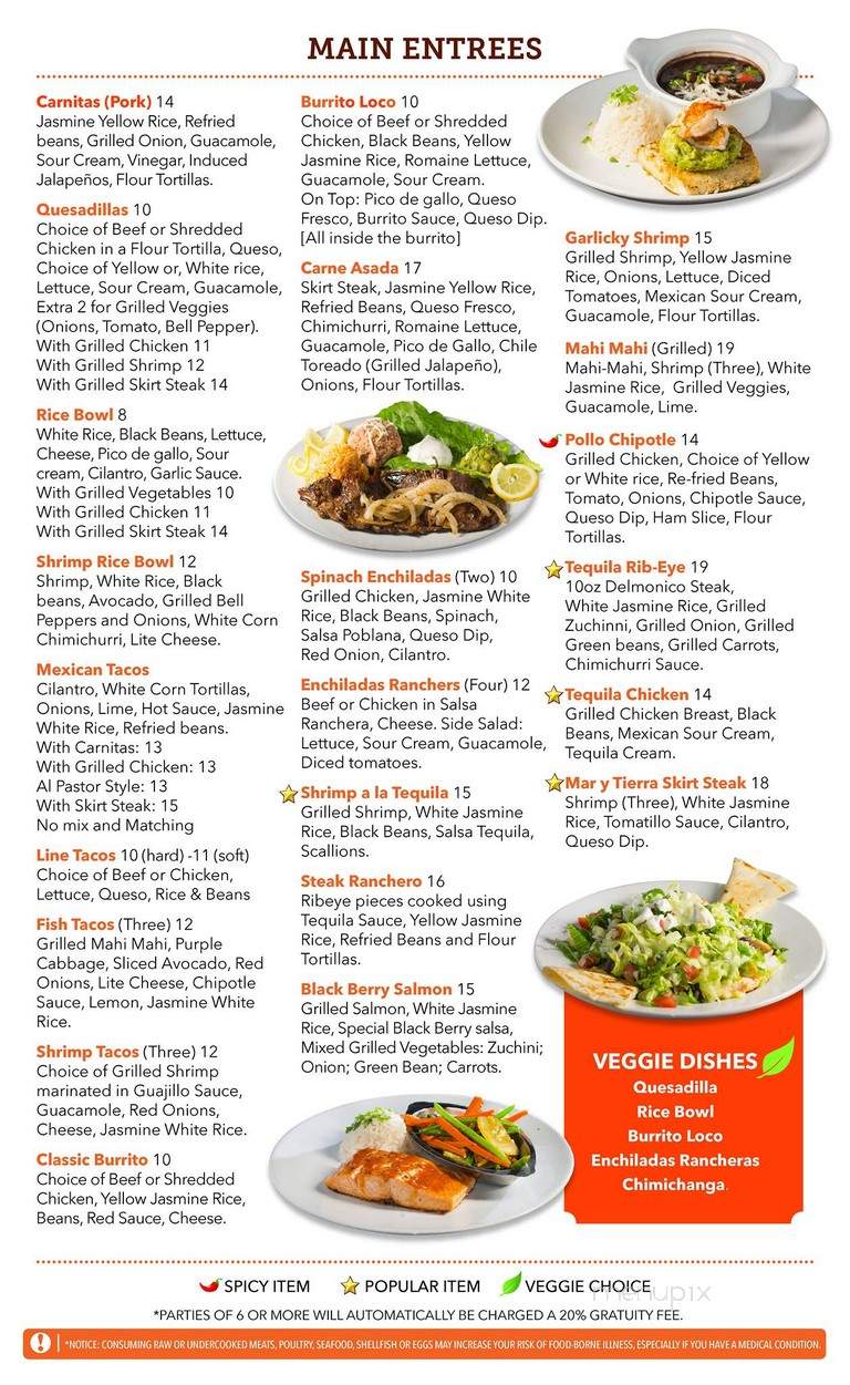 Tequila Tribe - Tallahassee, FL menu_pic