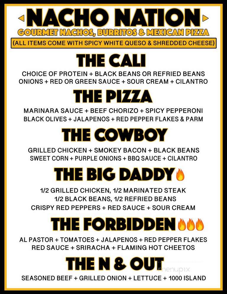 Nacho Nation - Anaheim, CA menu_pic