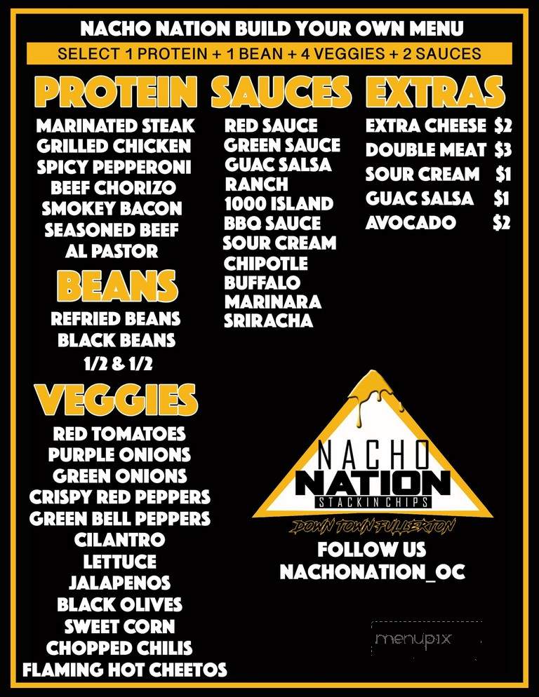 Nacho Nation - Anaheim, CA menu_pic