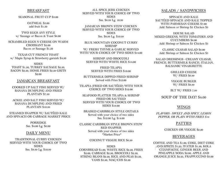 My Little Kitchen - Atlanta, GA menu_pic