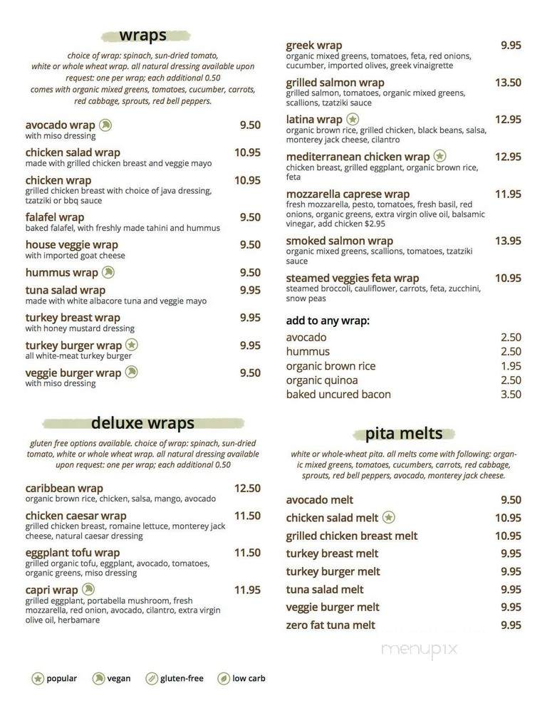 Juice And Java - Sunny Isles Beach, FL menu_pic