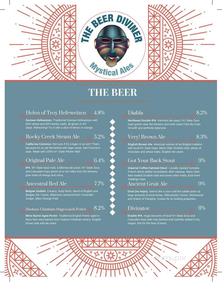 Beer Diviner - Troy, NY menu_pic