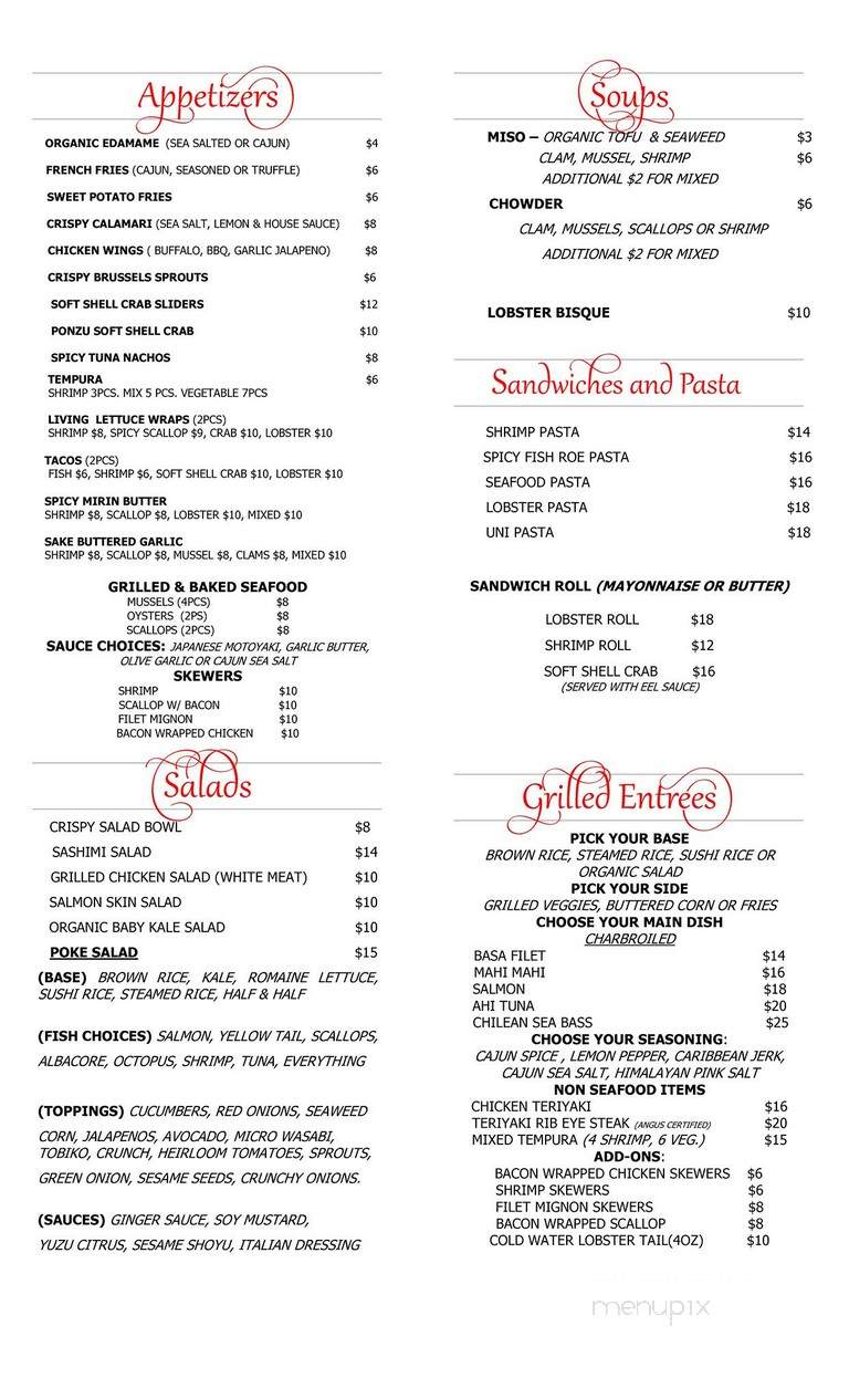 Fish On Tap - Pasadena, CA menu_pic