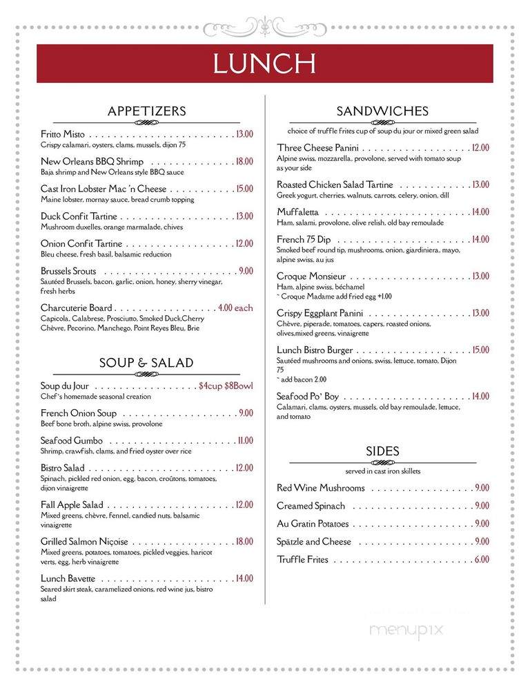 The French75 - Edwards, CO menu_pic