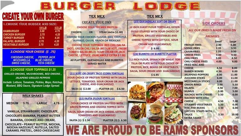 Burger Lodge - Bronx, NY menu_pic