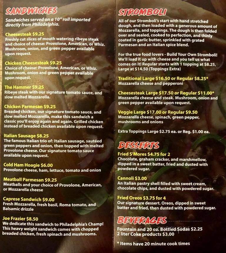Spinelli's - Tullahoma, TN menu_pic