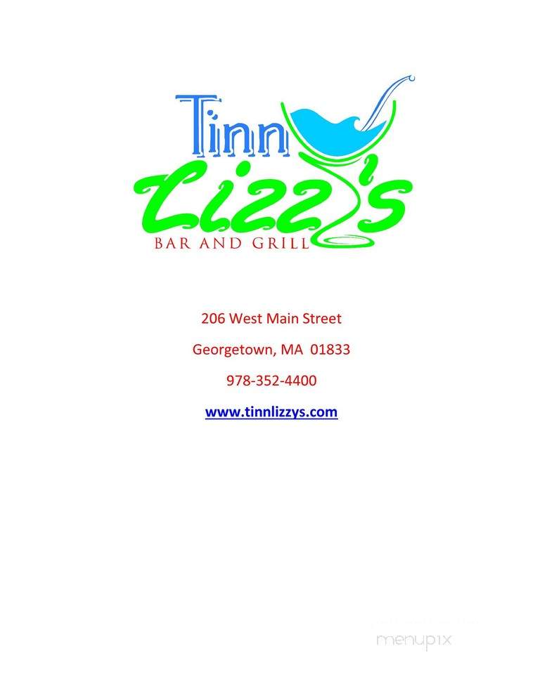 Tinn Lizzy's Bar and Grill - Georgetown, MA