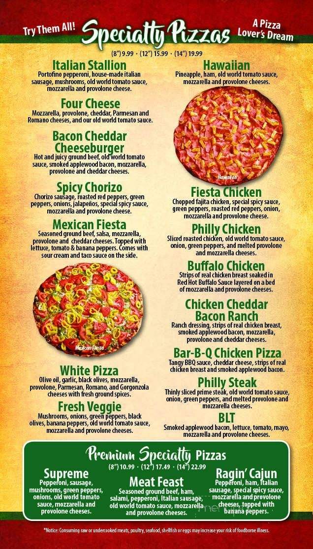 Massey's Pizza - Heath, OH menu_pic