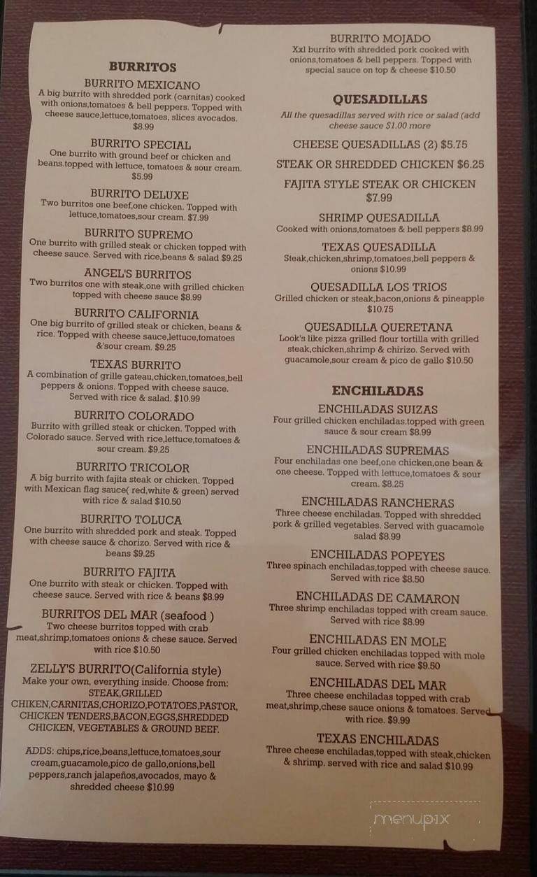 Los Trios Mexican - Oliver Springs, TN menu_pic