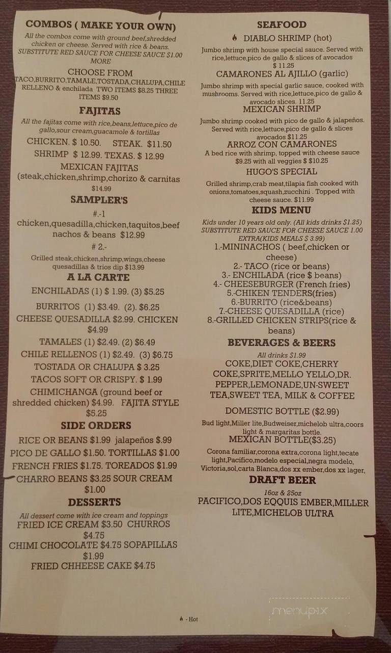 Los Trios Mexican - Oliver Springs, TN menu_pic
