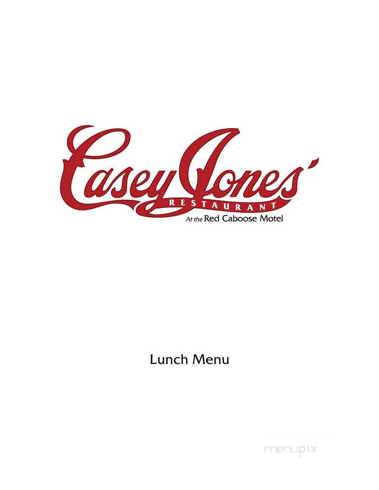 Casey Jones Restaurant - Ronks, PA menu_pic