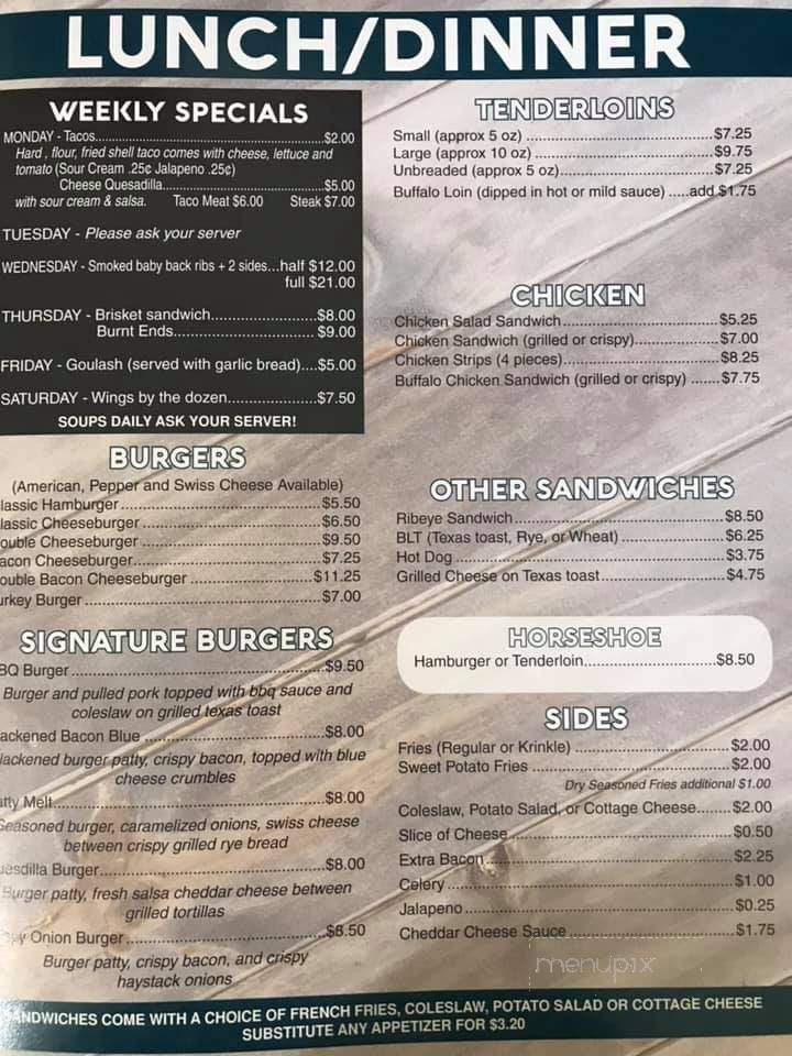 Papas Bar - Monmouth, IL menu_pic