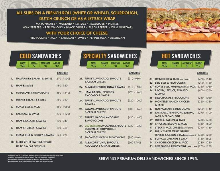 Deli Delicious - Kerman, CA menu_pic