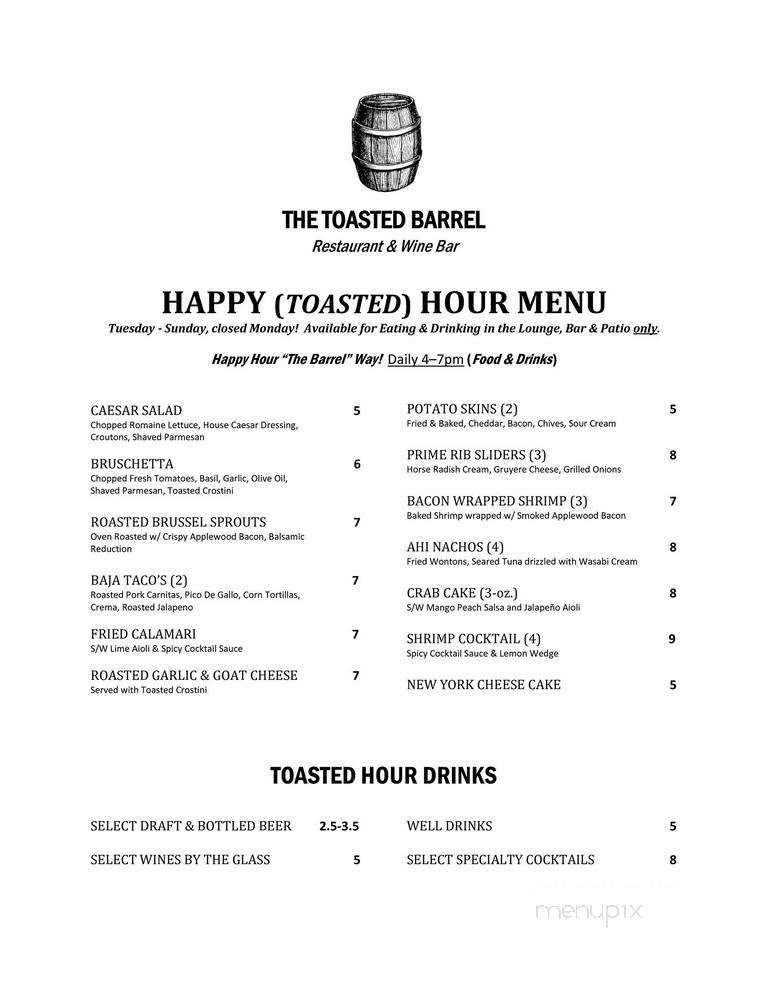 The Toasted Barrel - Corona, CA menu_pic
