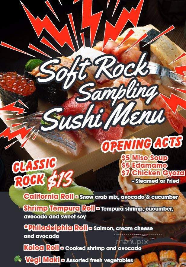 Poipu Rock 'n' Roll Sushi - Koloa, HI menu_pic