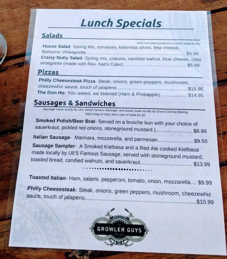 The Growler Guys - Seattle, WA menu_pic