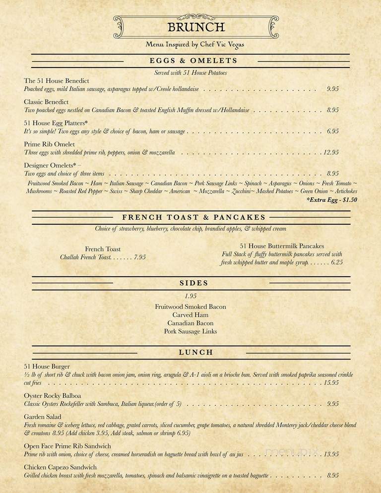 The 51 House - Edenton, NC menu_pic