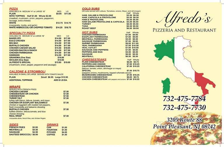 Alfredo's Pizzeria & Restaurant - Point Pleasant Boro, NJ